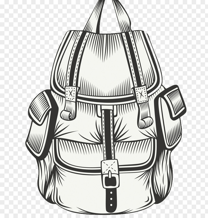 Backpack Illustration Vector Graphics Drawing Hiking PNG