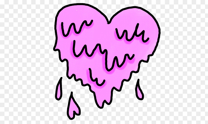 Heart Melting Clip Art PNG