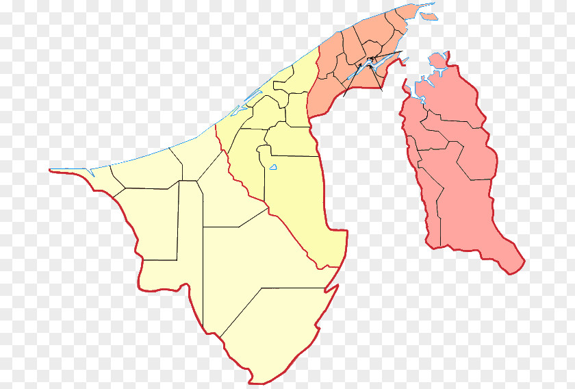 Map Bandar Seri Begawan Blank Belait District World PNG