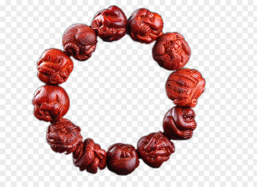 Rosary Beads Carved Zodiac Year Of The Monkey Charm Bracelet Jewellery Buddhist Prayer Hamsa PNG