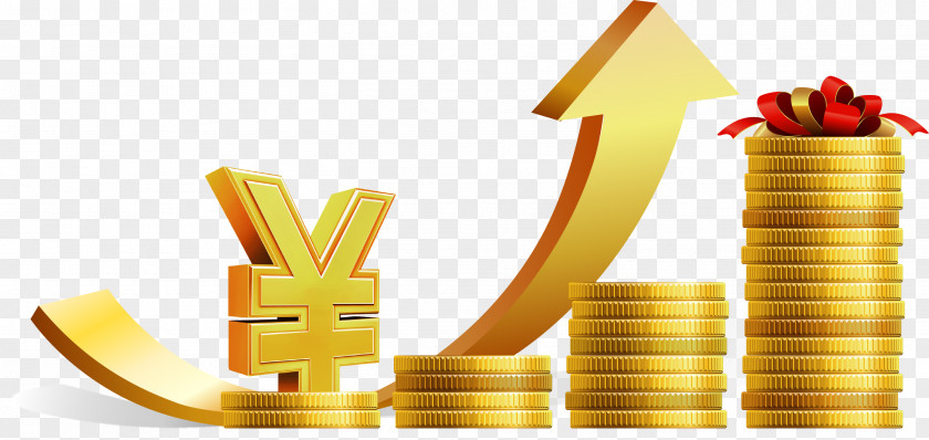 Vector Gold Coin Finance Icon PNG