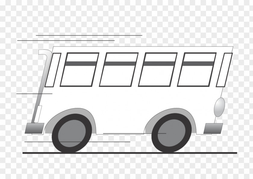 White Bus Inkscape Clip Art PNG