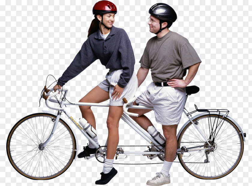 Cyclists Tandem Bicycle Photography PhotoScape PNG