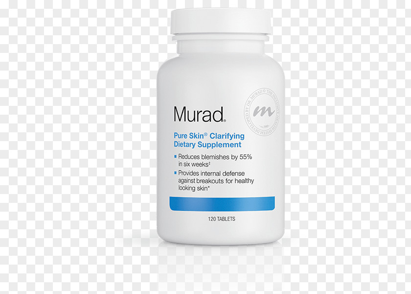Dietary Supplement Murad Pure Skin Clarifying Tablet Nutrition Health PNG