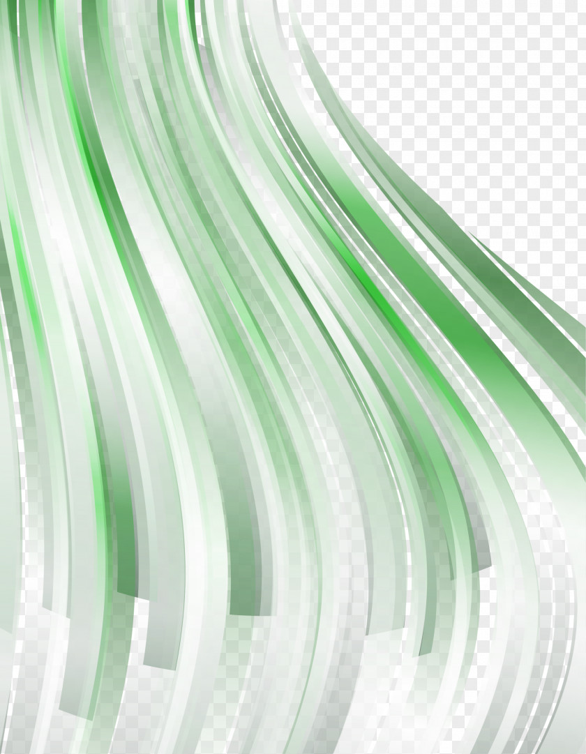 Green Curve Line PNG