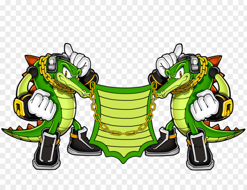 Lord Vector The Crocodile Espio Chameleon Knuckles' Chaotix Sonic Heroes PNG