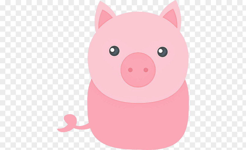 Pink Cartoon Nose Snout Suidae PNG