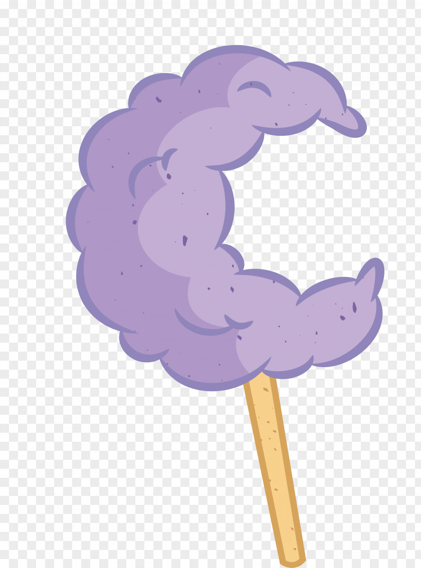 Purple Moon Cotton Candy PNG