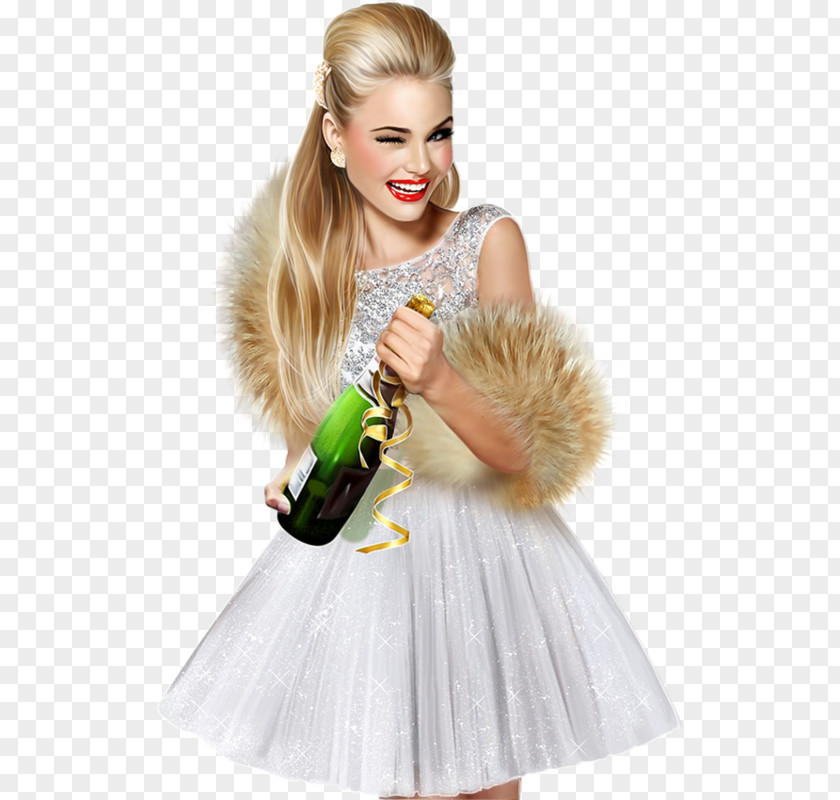 Woman New Year Christmas Eve Costume PNG