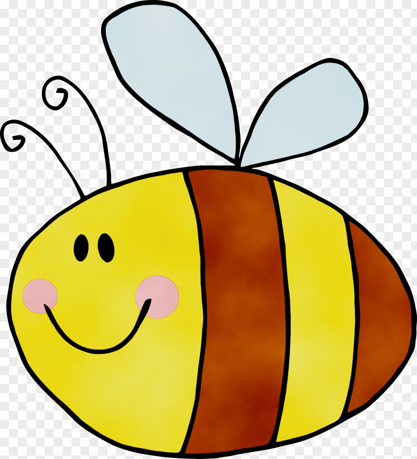 Fruit Pleased Cartoon Bee PNG