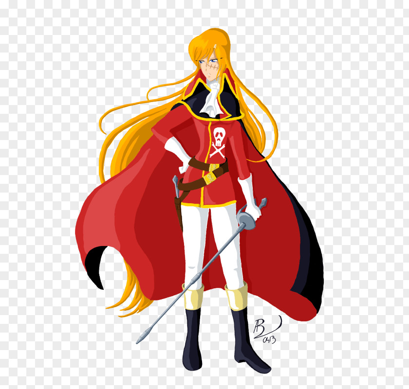 Harlock Costume Design Superhero Outerwear Clip Art PNG