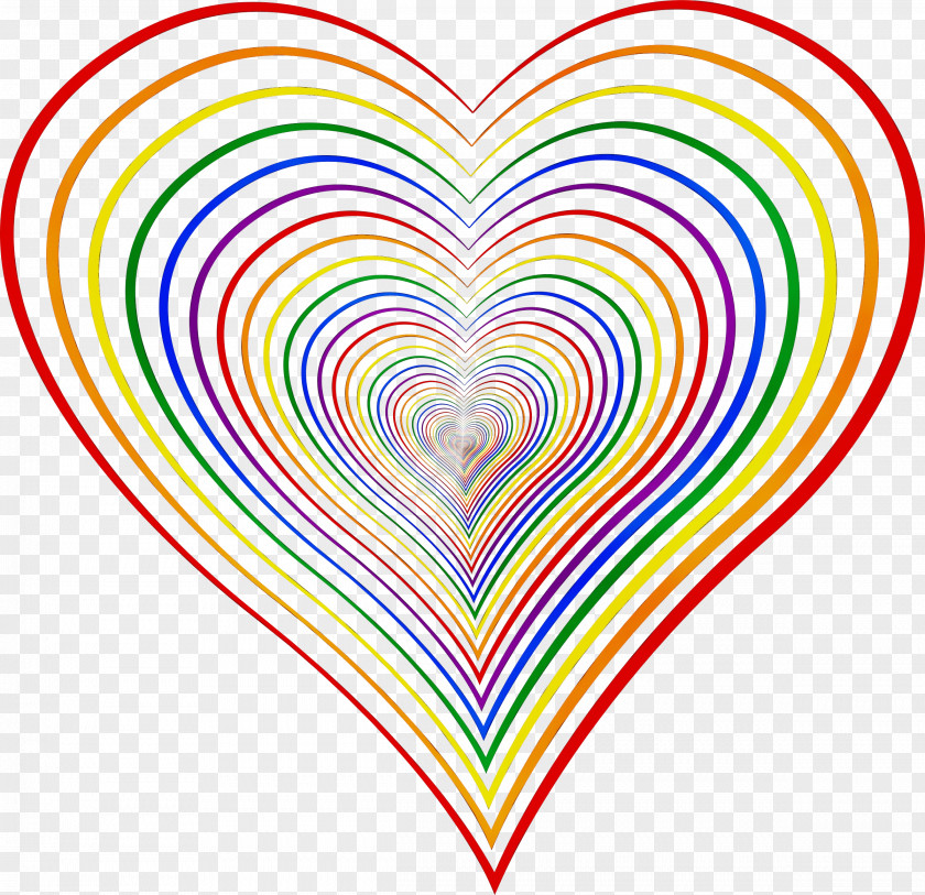 Love Symmetry Heart Line Clip Art PNG