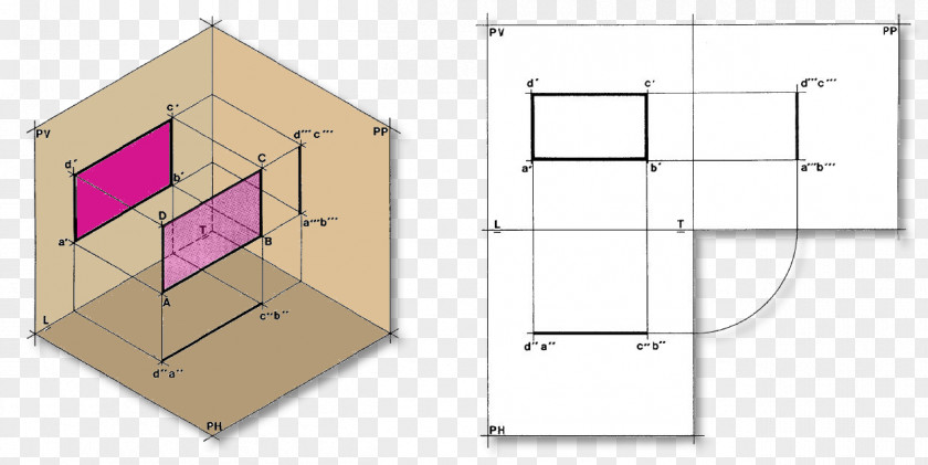 Plane Graphical Projection Drawing Oblique PNG
