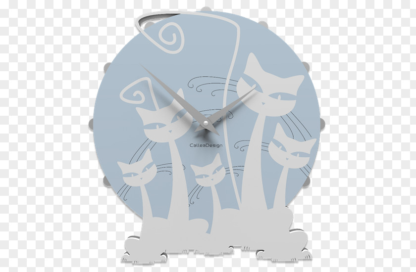 Legno Bianco Cat Clock Industrial Design PNG