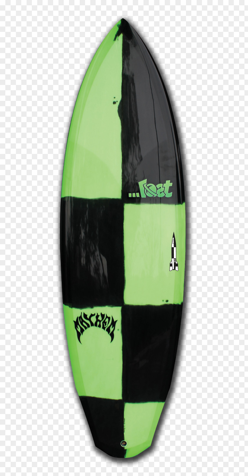 Lime Green Custom Shopping Bags Surfing Surfboard V-2 Rocket Logo PNG