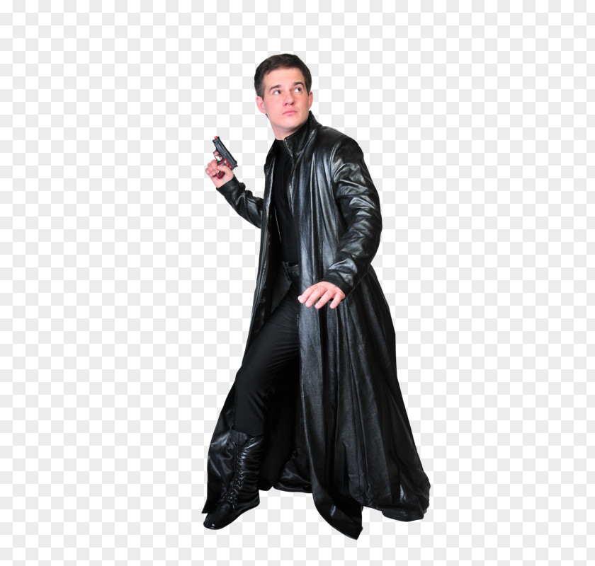 MIB Men In Black Leather Jacket Robe Organization PNG