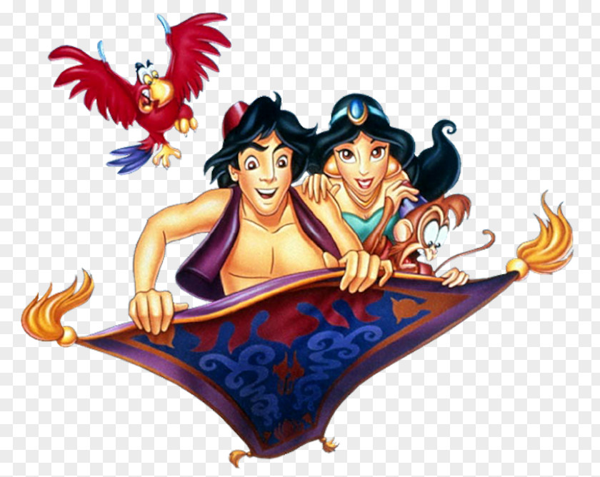 Princess Jasmine Aladdin Iago Jafar Genie PNG