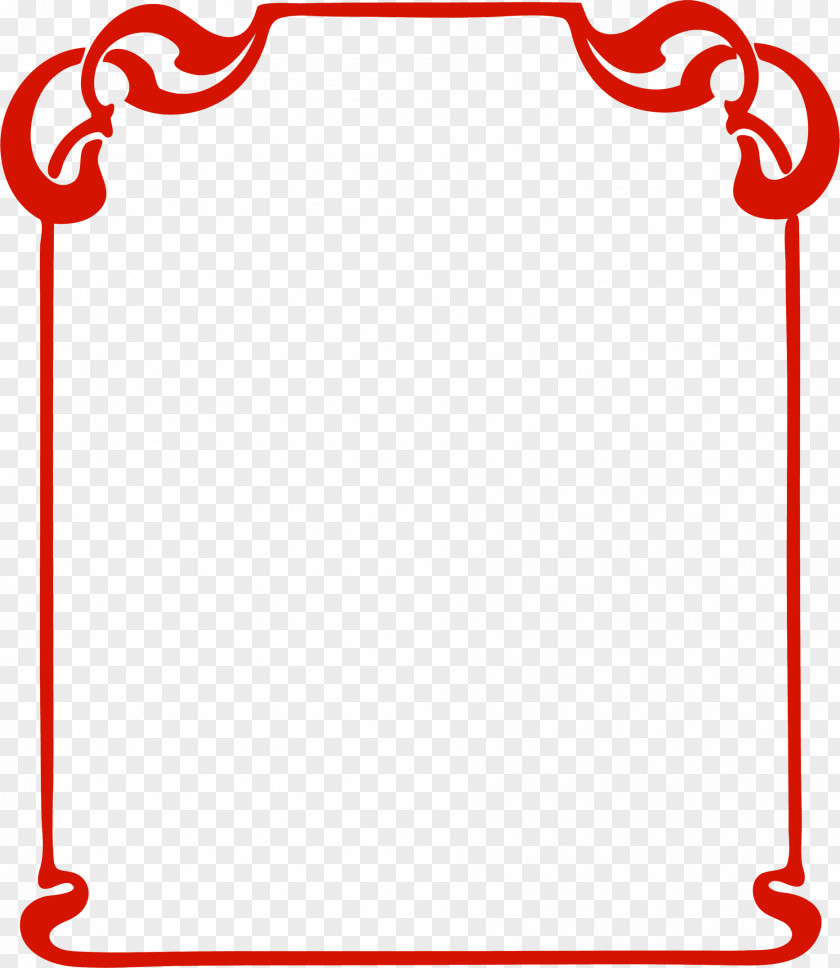Red Frame Picture Frames Art Clip PNG
