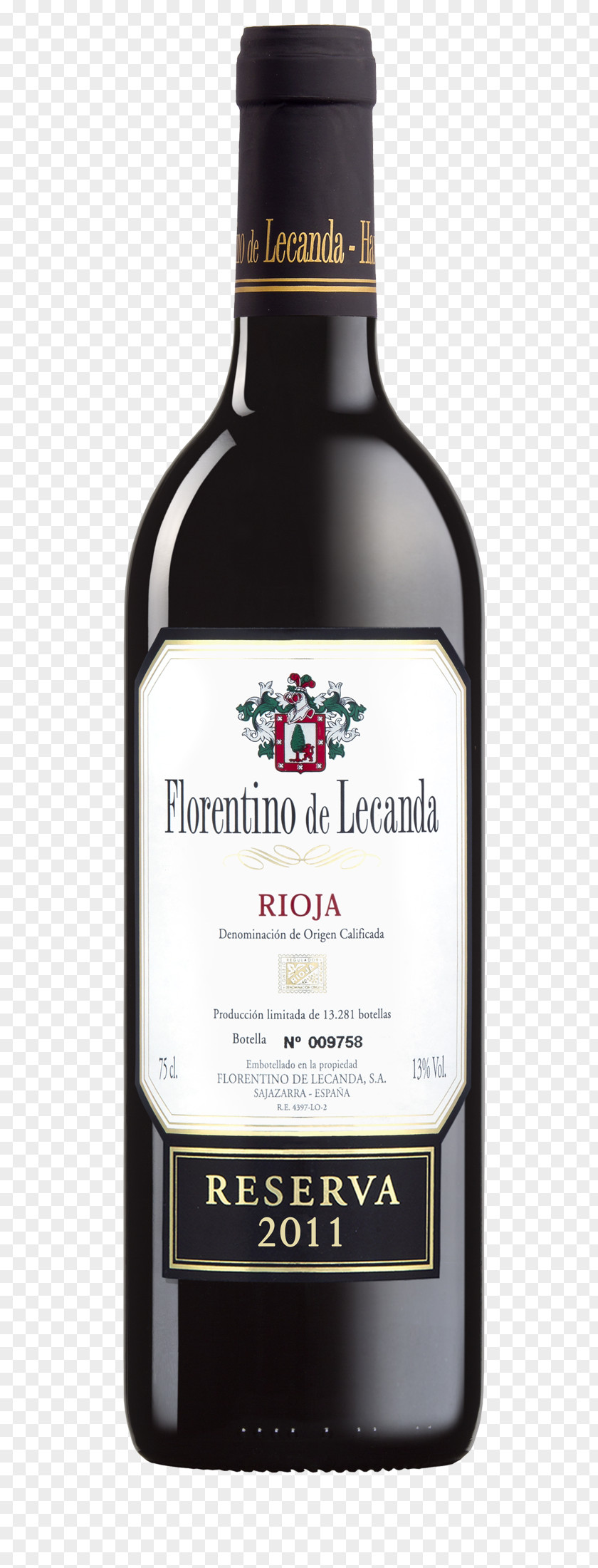 Wine Red Liqueur Rioja Florentino De Lecanda PNG