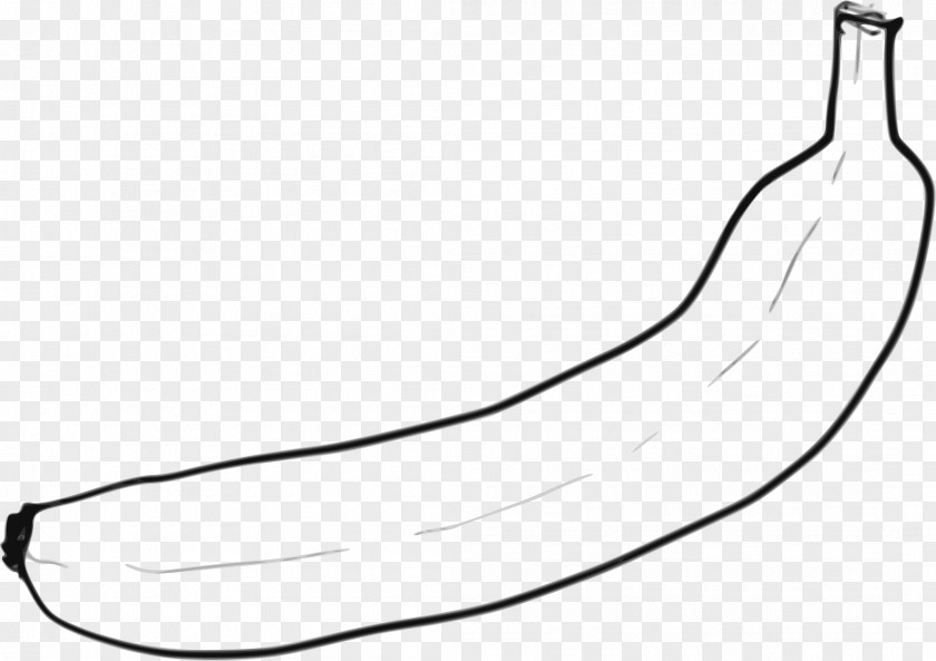 Banana Peel Line Art Black And White Monochrome Photography Clip PNG