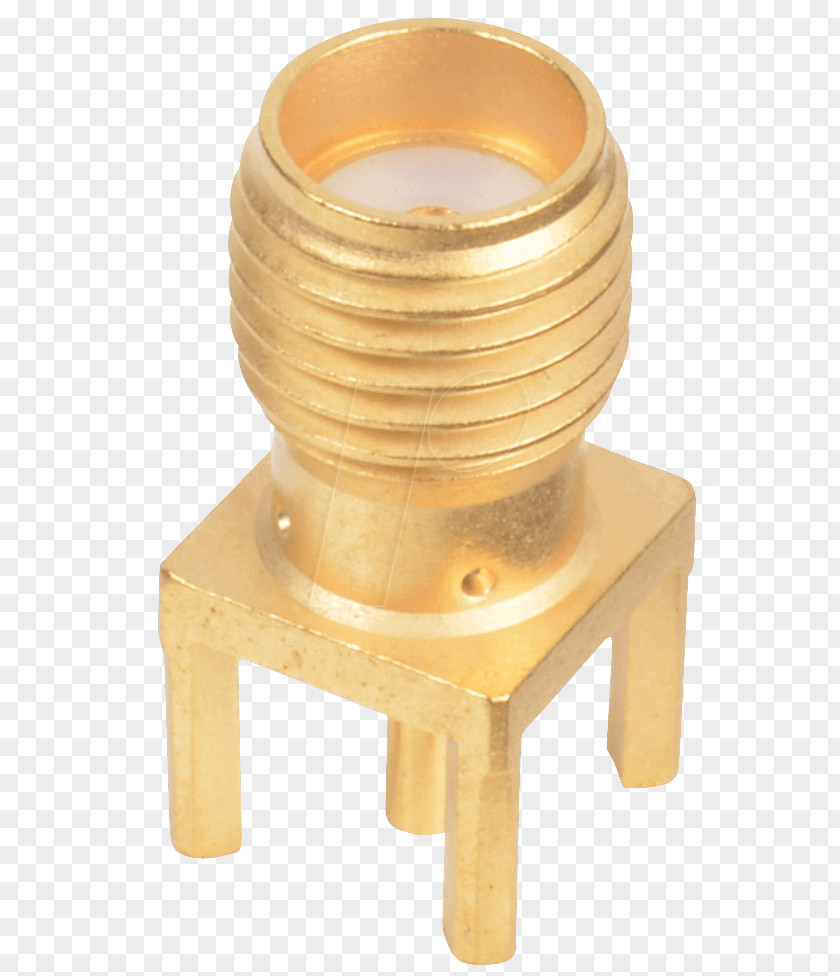 Brass RF Connector SMA Coaxial PNG