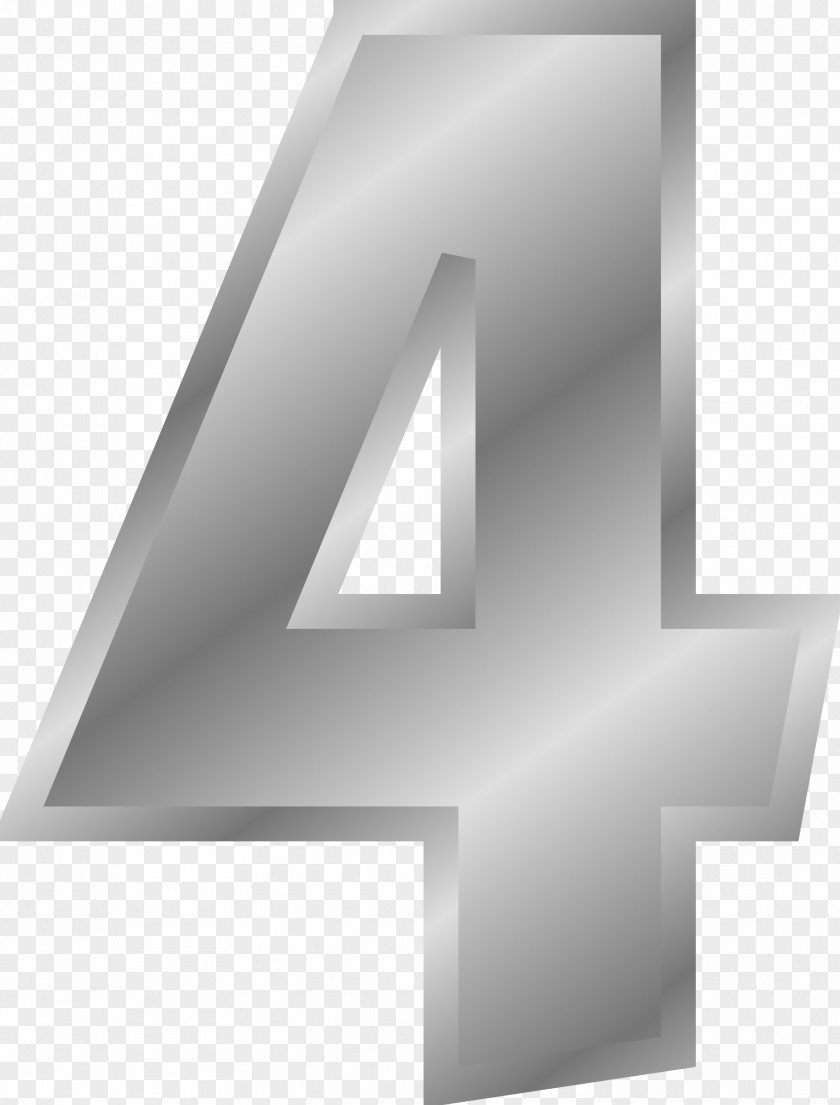 Number 4 Numeral Clip Art PNG