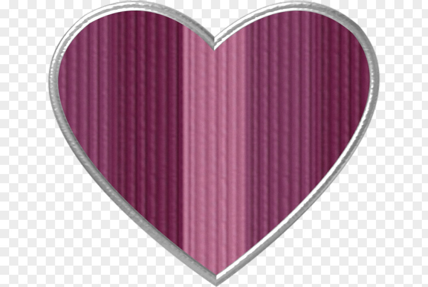 Pink M Heart PNG