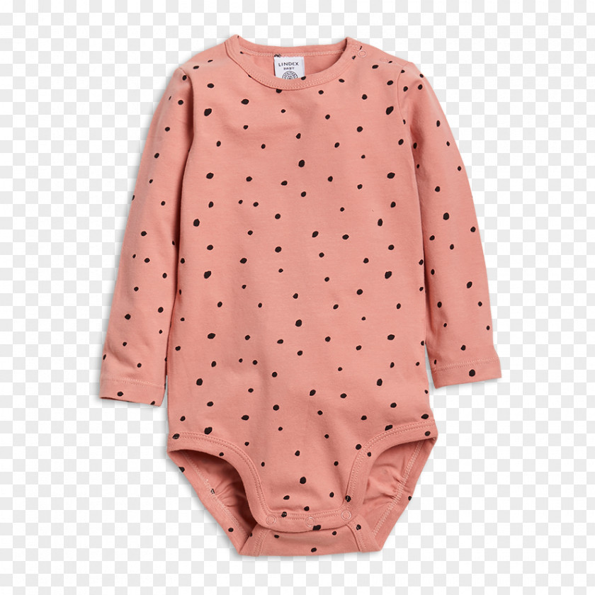 Dress Sleeve Polka Dot Blouse Pink M PNG