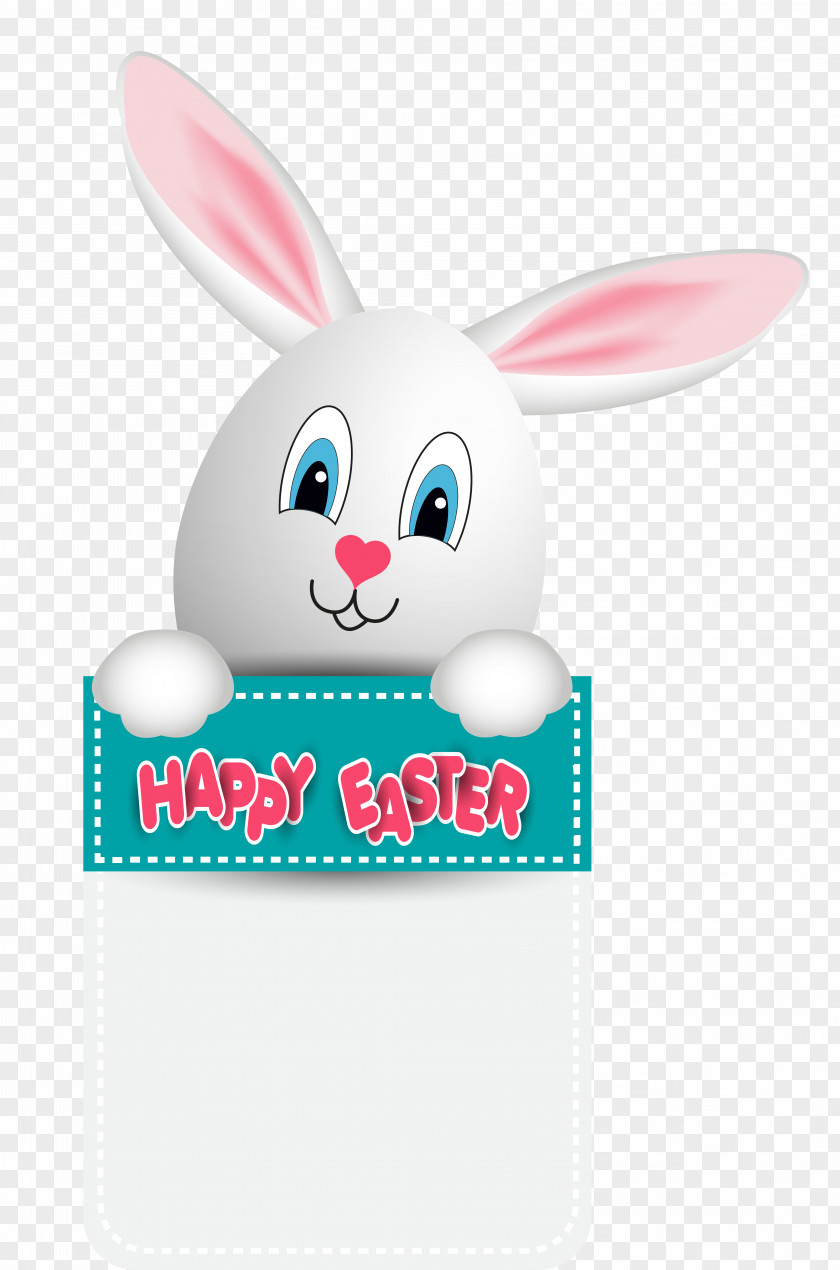 Happy Easter With Bunny Egg Clipart Image Clip Art PNG