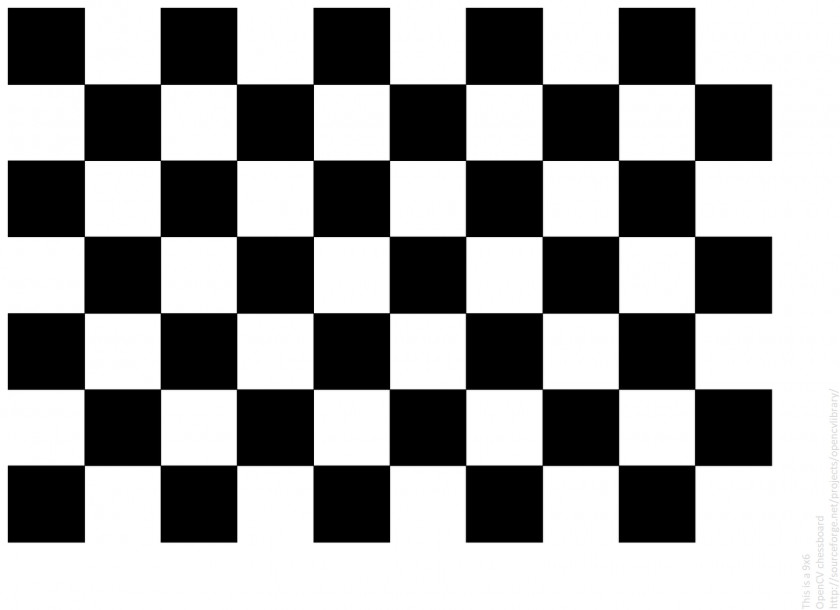 Printable Checkerboard Camera Resectioning OpenCV Calibration Chessboard Distortion PNG