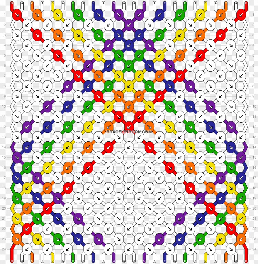 Friendship Bracelet Pattern Rainbow Loom PNG