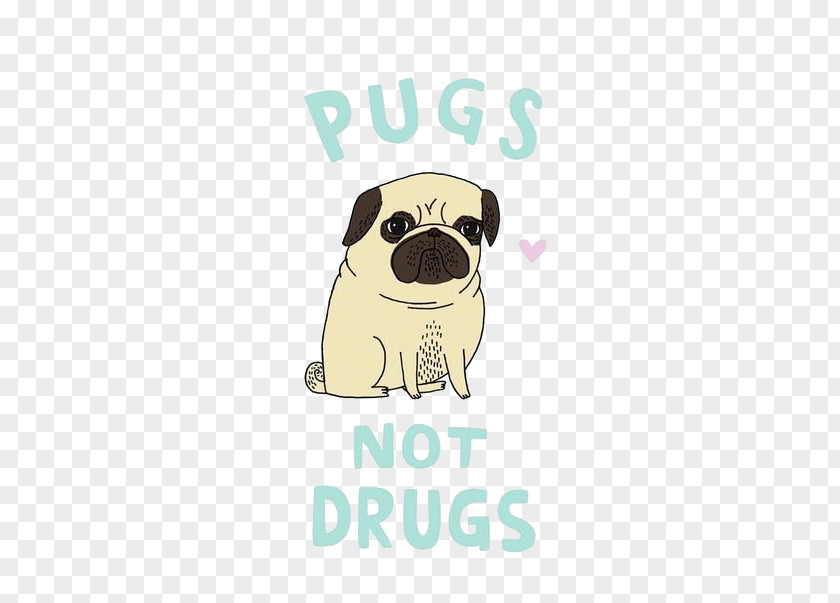 Pug Puppy T-shirt The Worrier's Guide To Life Drug PNG