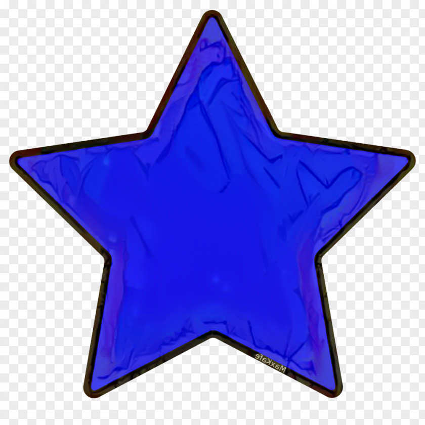 Star Electric Blue PNG