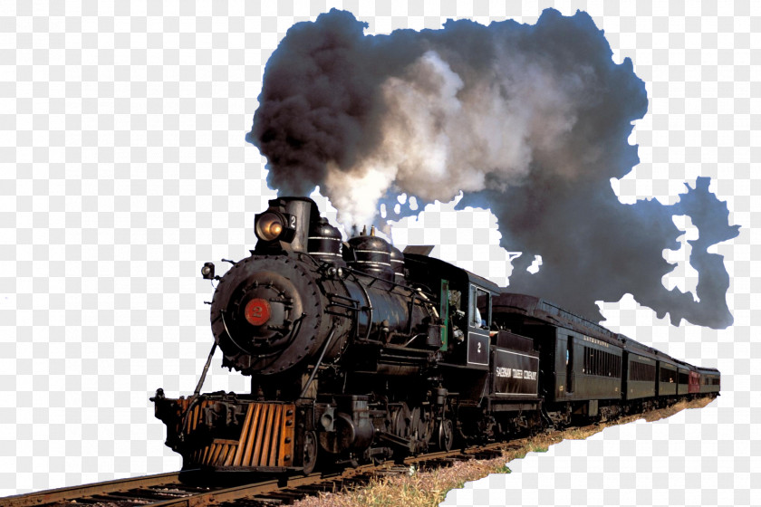 Train Steam Engine Track Locomotive PNG
