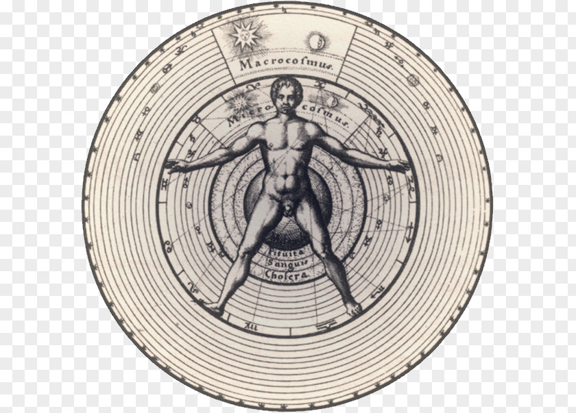 Vitruvian Man Macrocosm And Microcosm Utriusque Cosmi Historia Renaissance World PNG