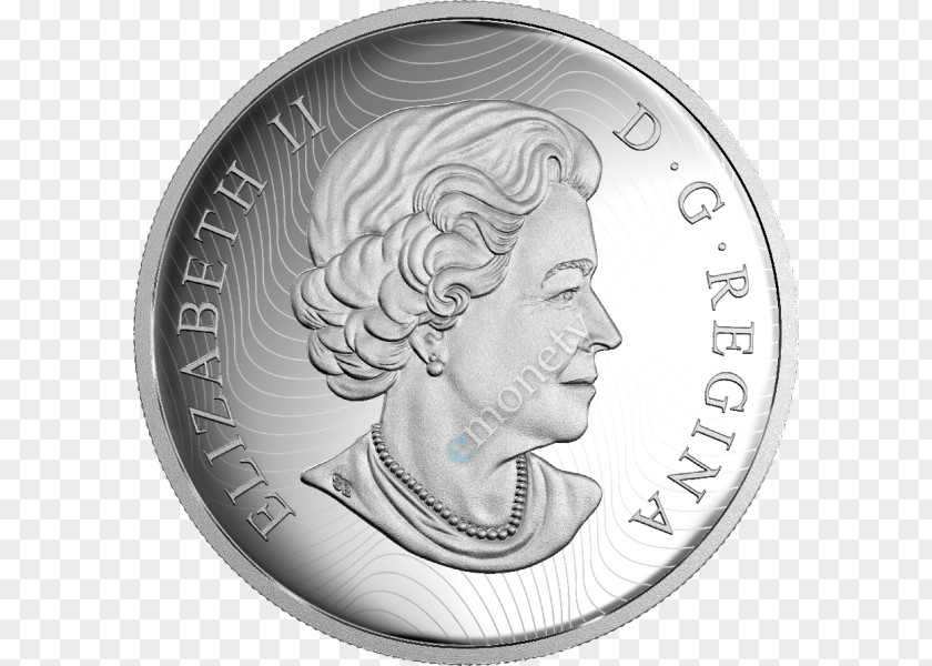 Albert Einstein Canada Royal Canadian Mint Silver Coin PNG