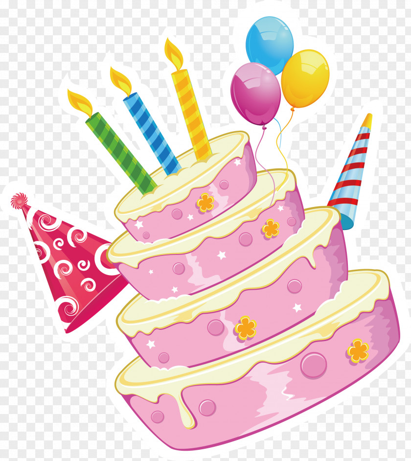 Happy Birthday Cake Gift To You PNG
