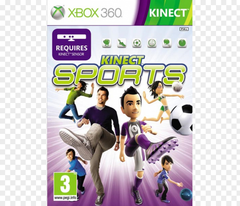 Microsoft Kinect Sports: Season Two Xbox 360 Adventures! PNG