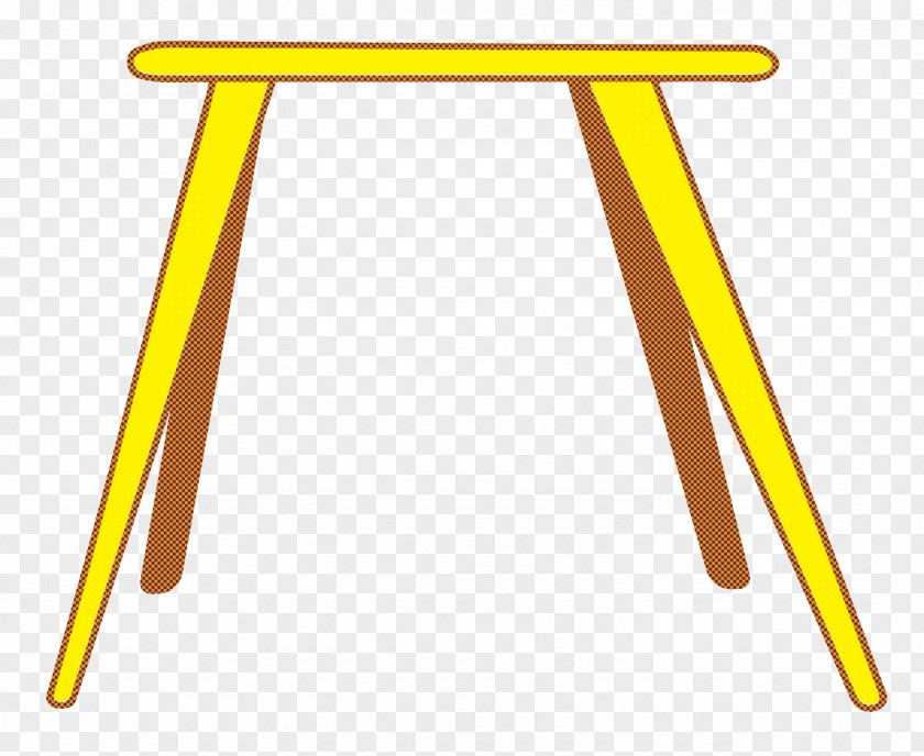 Outdoor Table Yellow Line Font Meter PNG