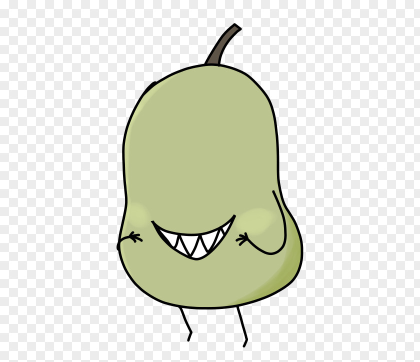Pear Nose Green Clip Art PNG