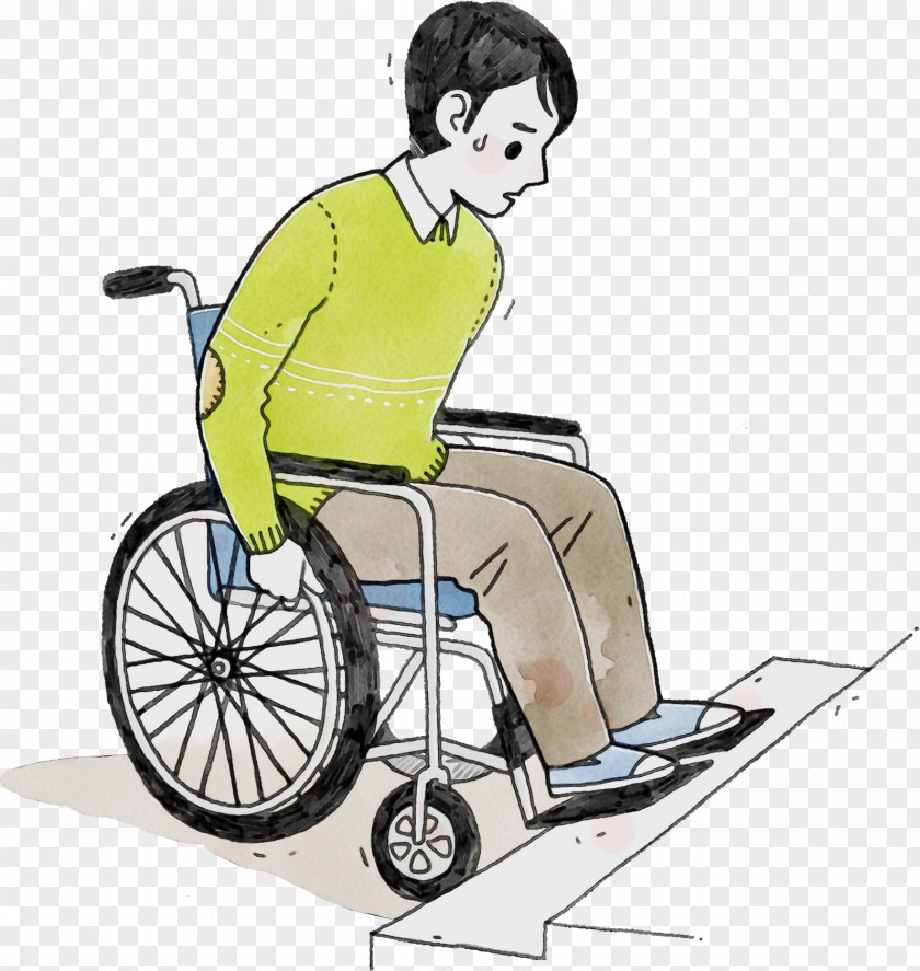 Wheelchair Cartoon Sitting Chair Health PNG