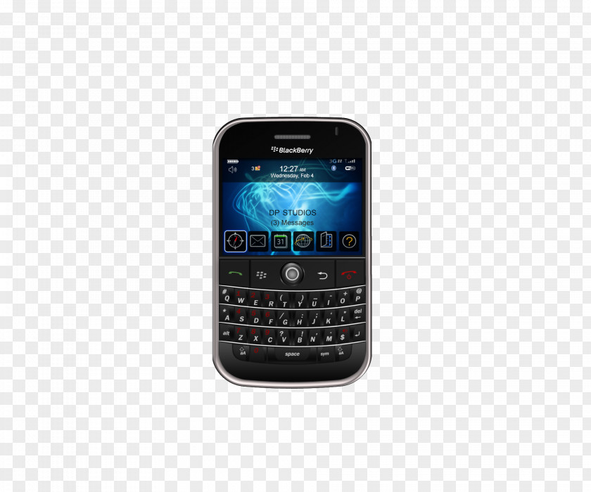 BlackBerry QWERTY Bold 9700 9000 Smartphone Feature Phone PNG