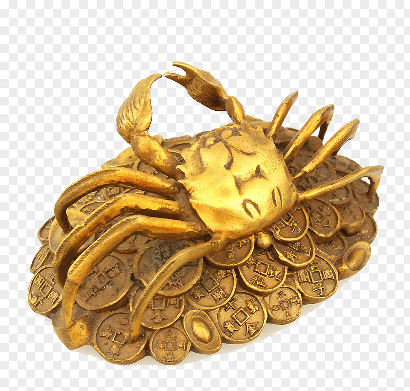 Gold Coins Copper Crab Decoration Price Gratis PNG
