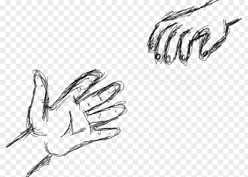 Hand Give Drawing Painting Line Art Sketch PNG