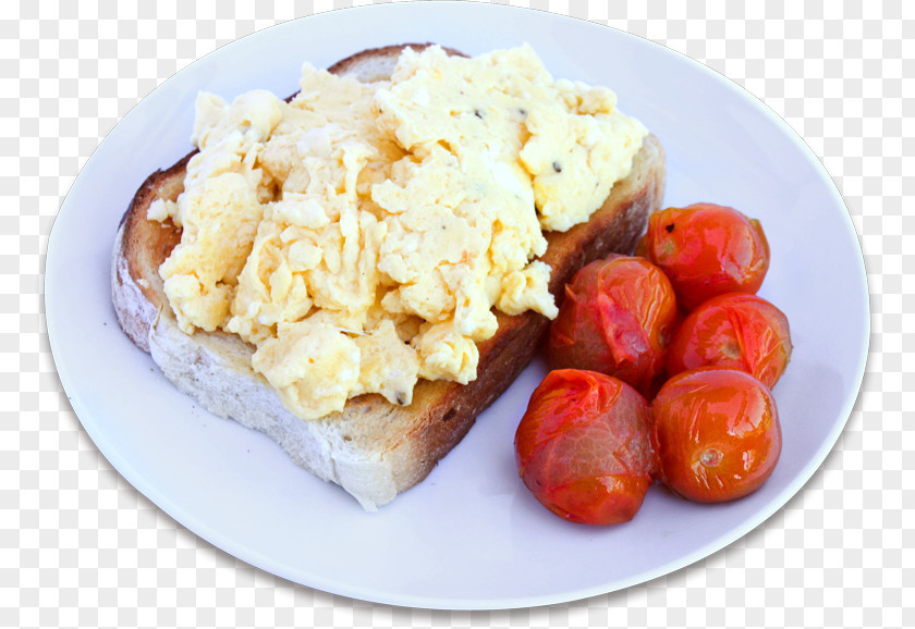 Scrambled Eggs Full Breakfast Dish Brunch PNG