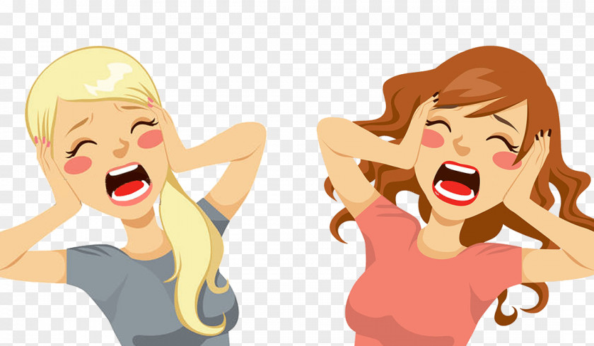 Woman Screaming Clip Art PNG