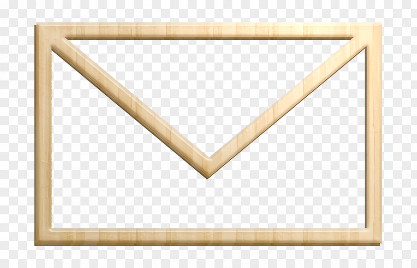Interface Icon Mail Envelope Back View Outline PNG