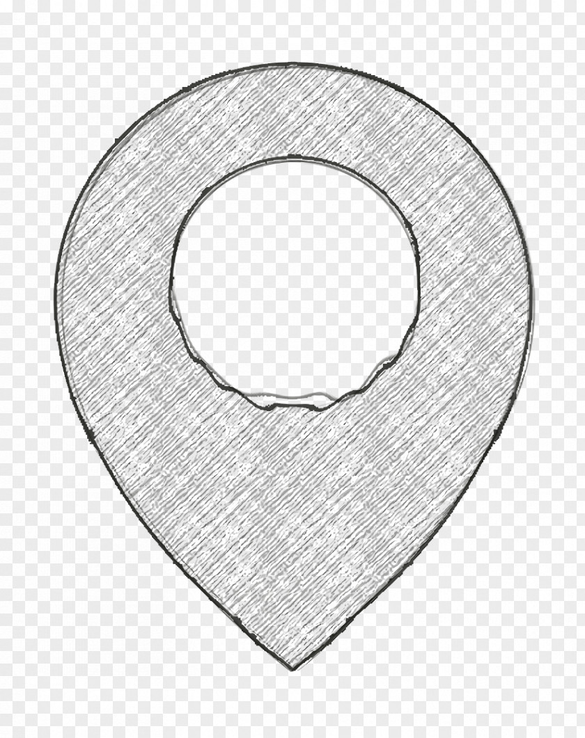 Metal Pin Icon Checkin Gps Location PNG