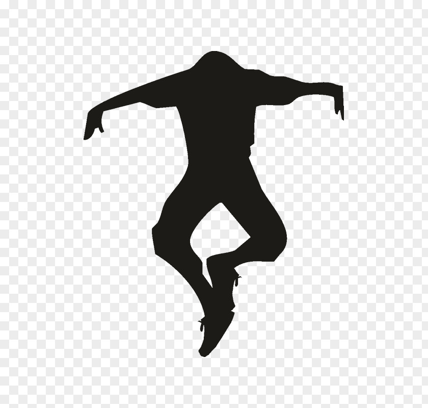 Silhouette Black And White Jumping PNG