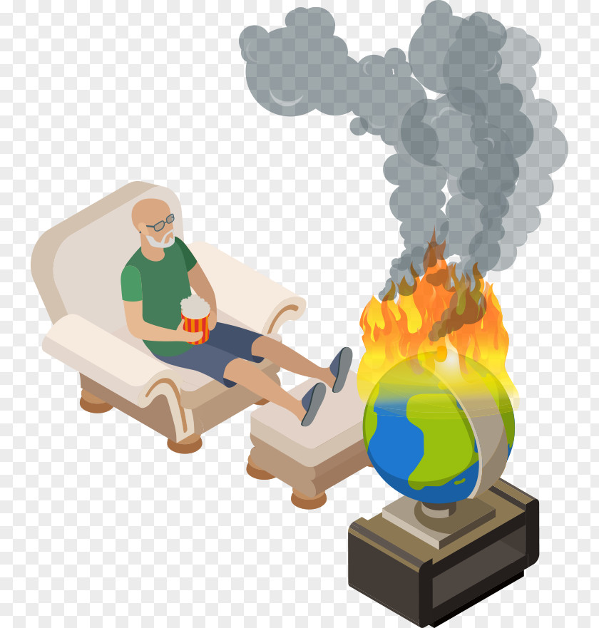 Vector Globe On Fire Cartoon Download Illustration PNG